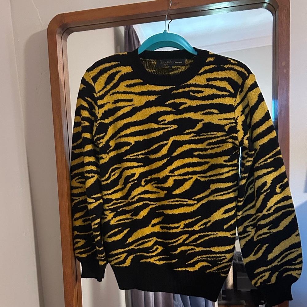 House of Harlow 1960 x Revolve Tiger Stripe Crewneck Sweater